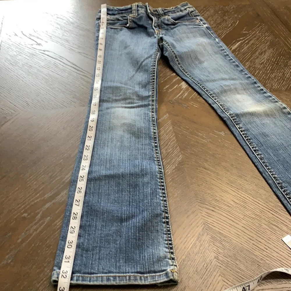 Old Navy denim faded hipster slim bootcut Jeans Size 10 slim